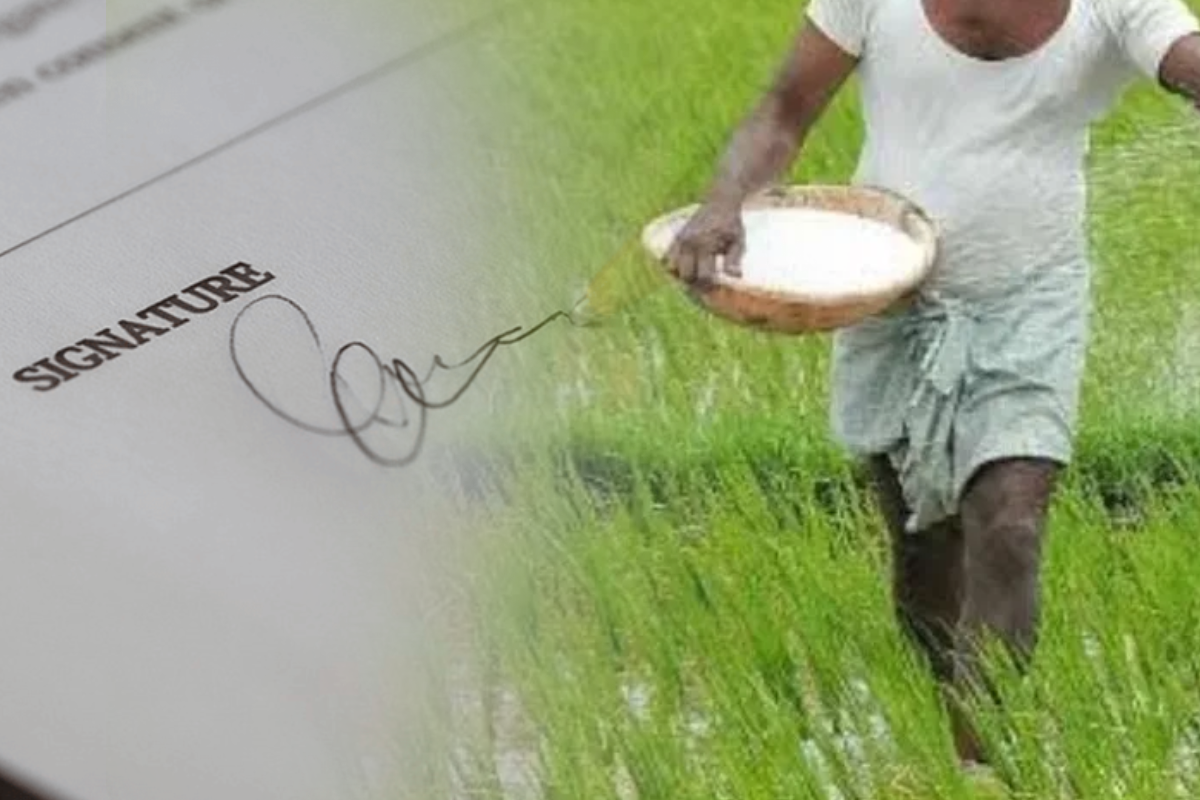 கிளிநொச்சியில் விவசாயிகளிடமிருந்து கையொப்பங்கள் பெறல் – அதிகாரிகள் விளக்கம்